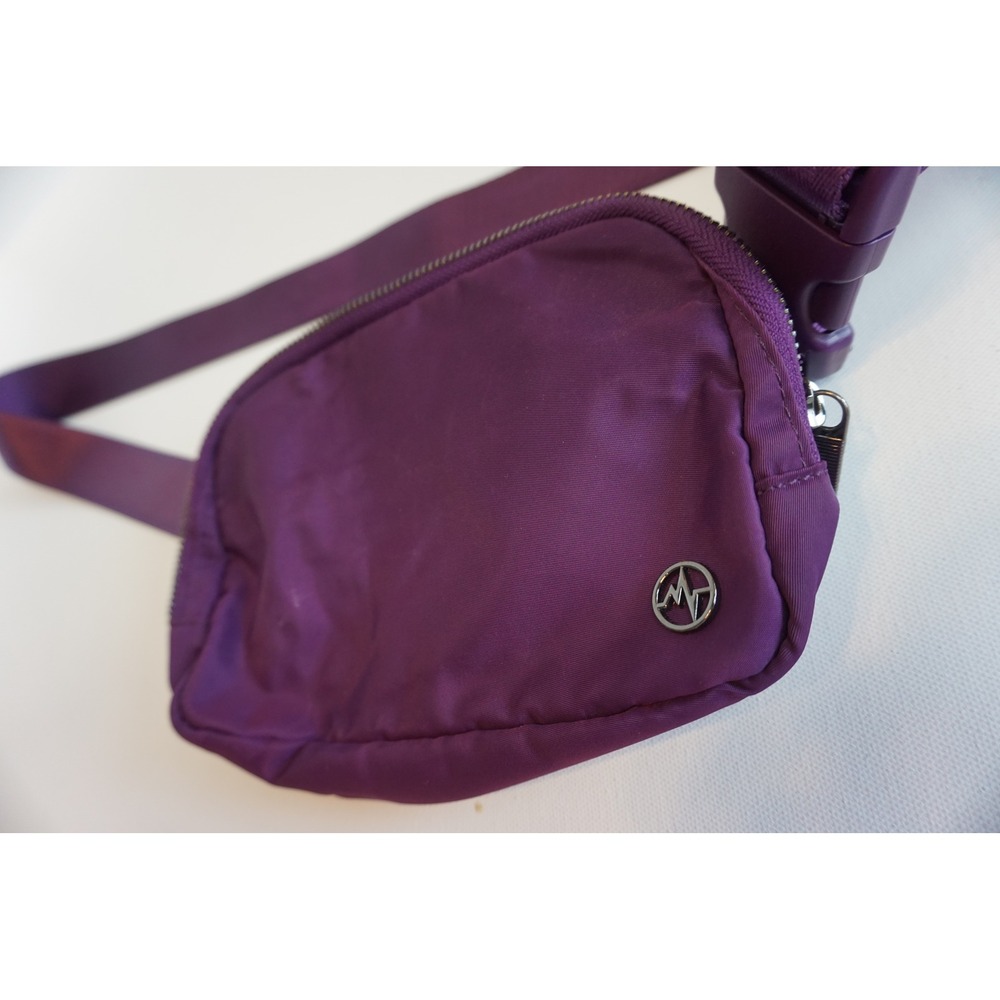Pander Everywhere Belt Bag Purple Nylon Waist Pack Crossbody Adjustable Strap 1L